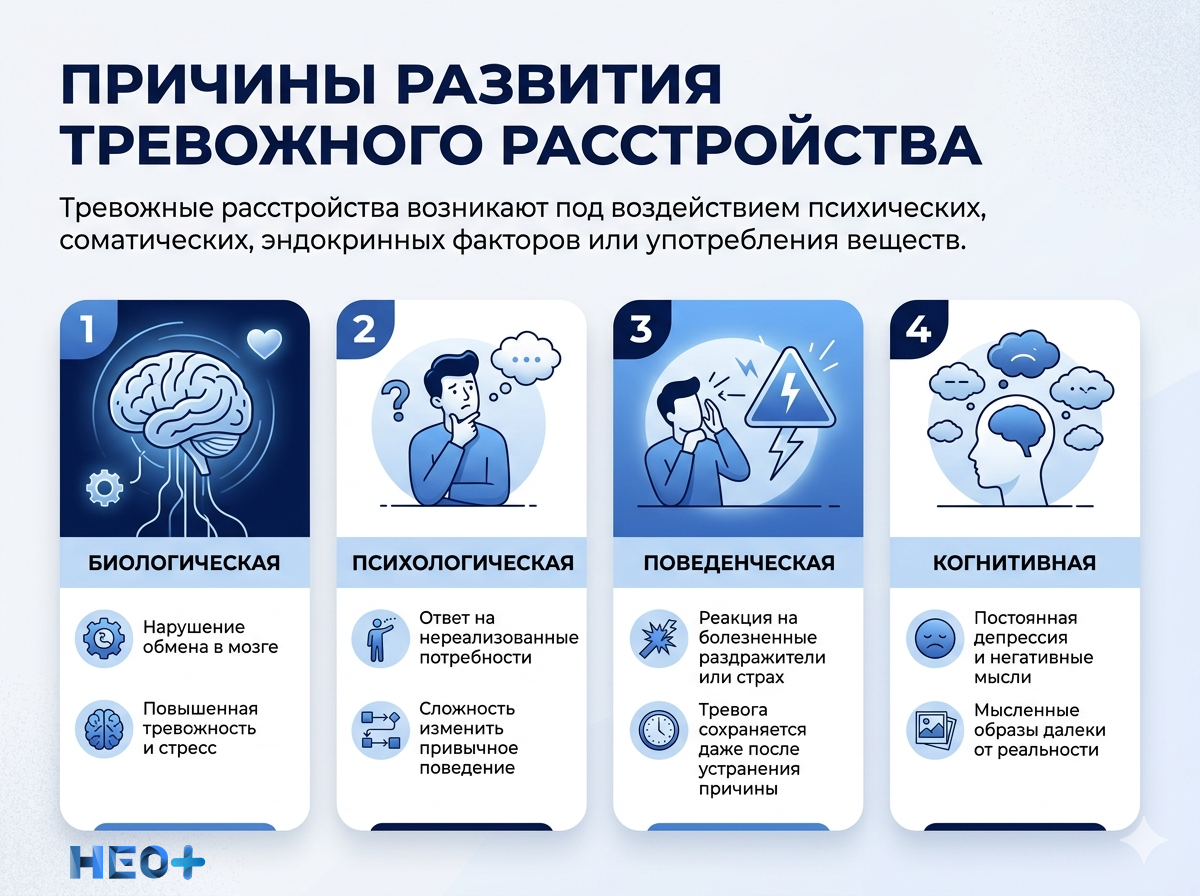 Причины развития тревожного расстройства